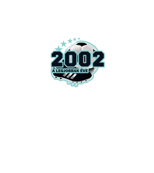 FOCISTÁS SZÜLINAP A LEGJOBBAK ÉVE 2002 minta szürke pólón
