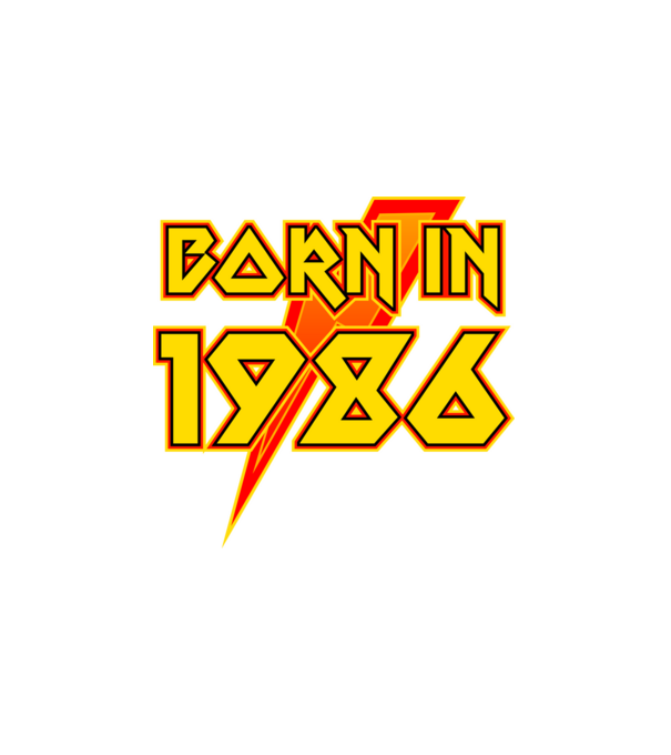 heavy metal born in 1986 minta fehér pólón