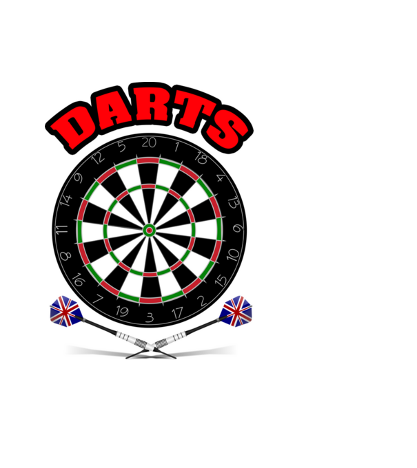 DARTS 2 minta fekete pólón