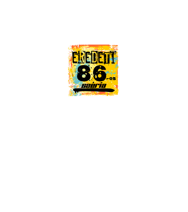 eredeti 86-os széria, grunge graffiti, 1986, születésnapi minta, dátum, évszám minta fekete pólón