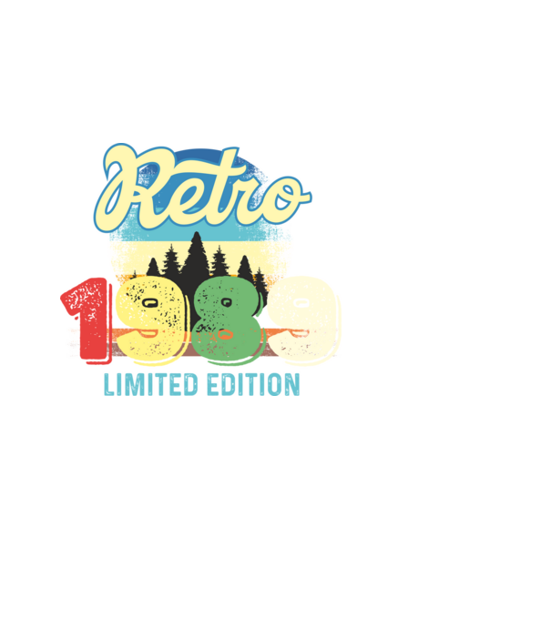 retro évszám, limited edition, 1989-ben születetteknek minta fekete pólón
