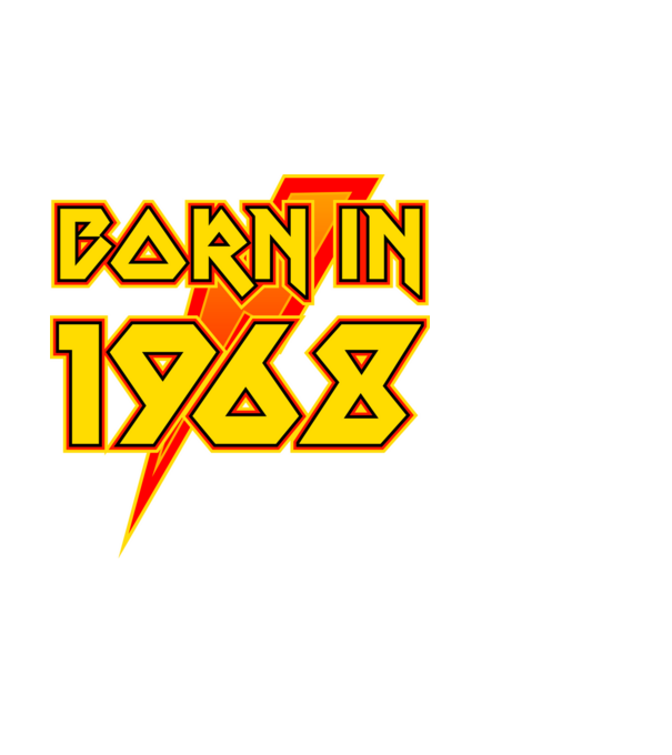 heavy metal born in 1968 minta fehér pólón