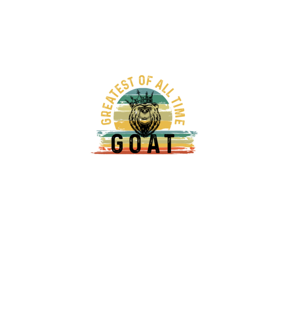 GOAT , MEDVE FEJ, MINDEN IDŐK LEGJOBBJA ,korona, király minta fekete pólón