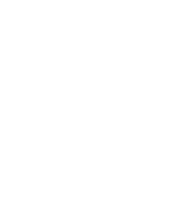 SKULL, koponya MADE IN 1985 minta fehér pólón