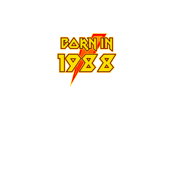 heavy metal born in 1988 minta fekete pólón