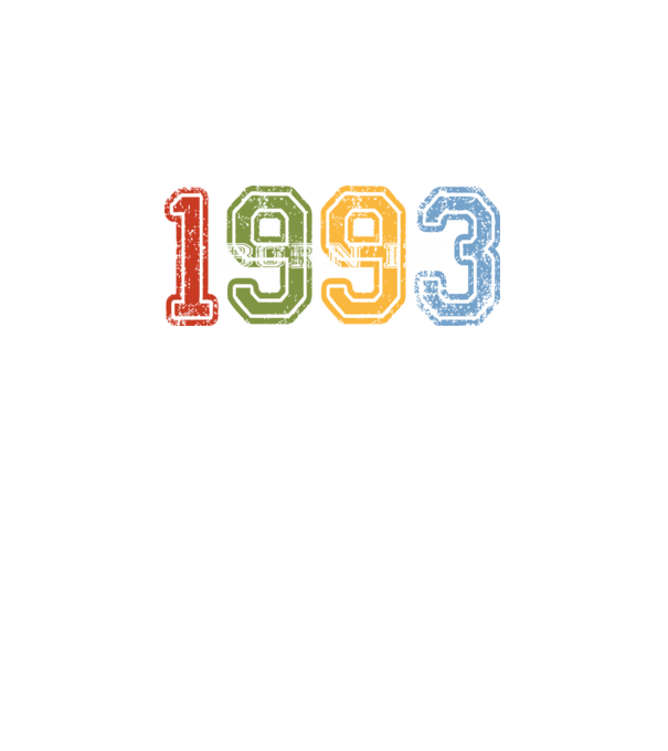 born in 1993 születésnapi felirat minta fekete pólón