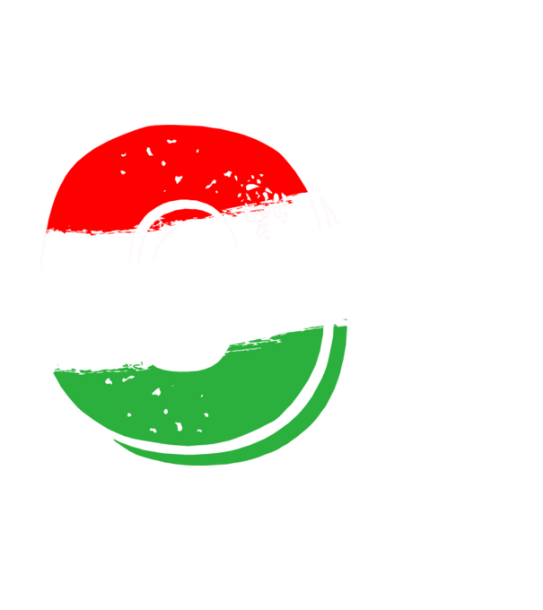 magyar trikolor, piros fehér zöld szám 0 minta fehér pólón