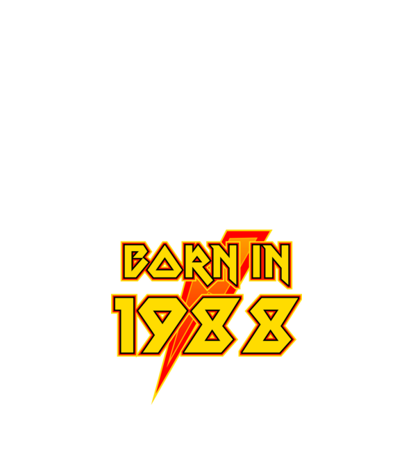 heavy metal born in 1988 minta fehér pólón
