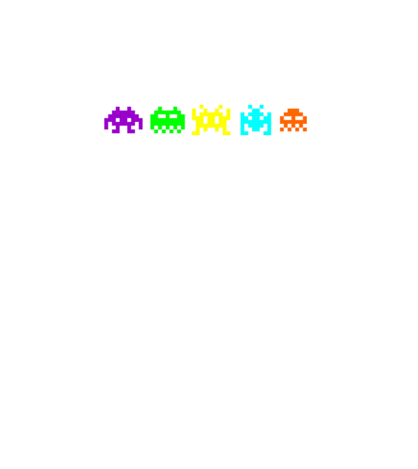 retro számítógépes pixel figurák minta türkiz pólón