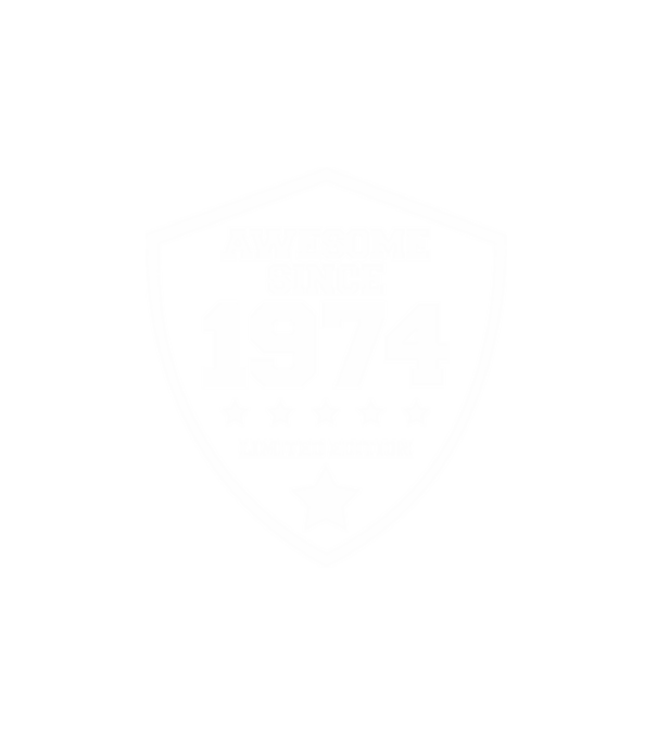 AWESOME1974 minta fehér pólón