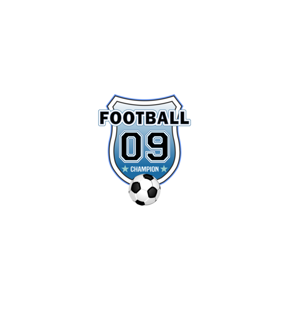 football champion focistás szülinapi embléma 9 éves minta piros pólón