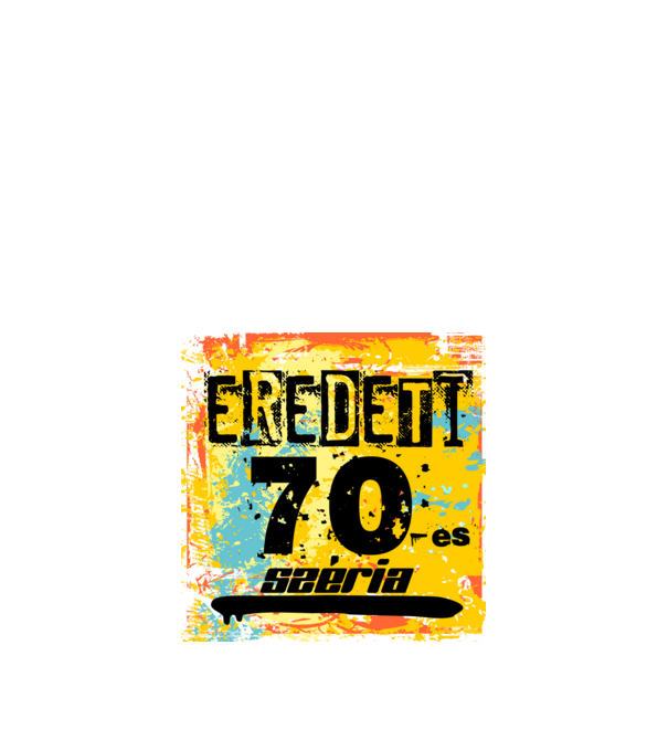 eredeti széria grunge graffiti 70-es. 70 éves minta fekete pólón