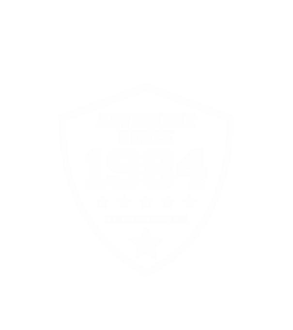 AWESOME1984 minta fehér pólón