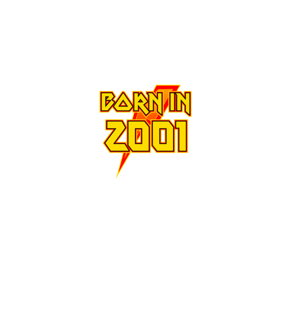 heavy metal born in 2001 minta fekete pólón