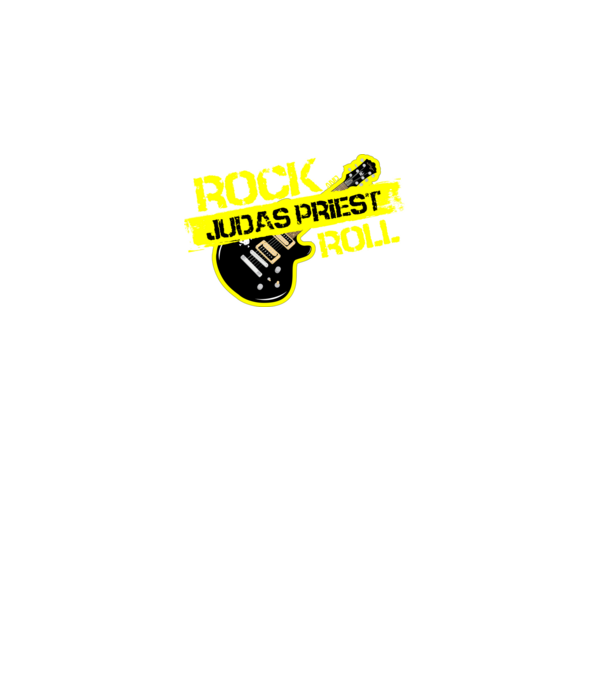 rock and roll gitár JUDAS PRIEST minta fekete pólón