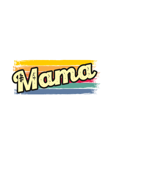 mama retro felirat minta fehér pólón