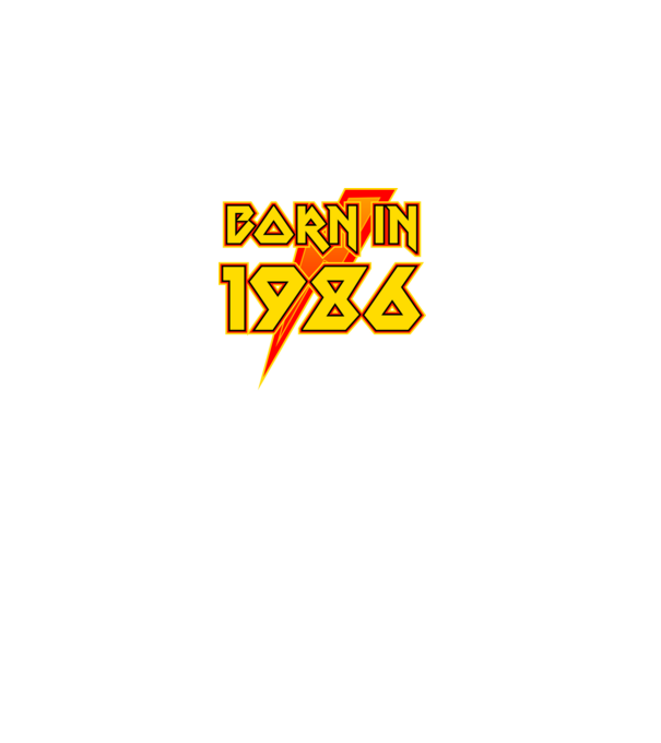 heavy metal born in 1986 minta fekete pólón