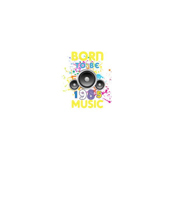 born to be music születésnapi DJ ,1985-ben született minta fekete pólón