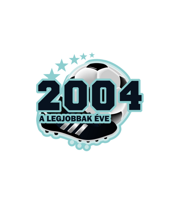 FOCISTÁS SZÜLINAP A LEGJOBBAK ÉVE 2004 minta fehér pólón