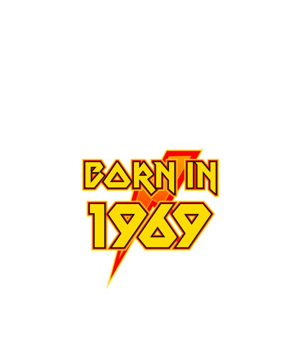 heavy metal born in 1969 minta fekete pólón