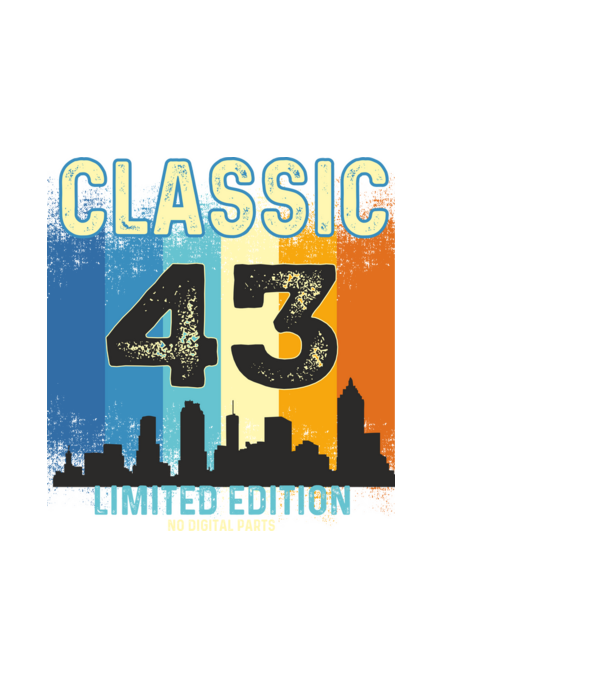 CLASSIC LIMITED EDITION NO DIGITAL PARTS 43 minta fekete pólón