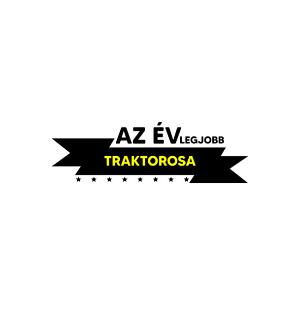 AZ ÉV LEGJOBB TRAKTOROSA minta fehér/piros pólón