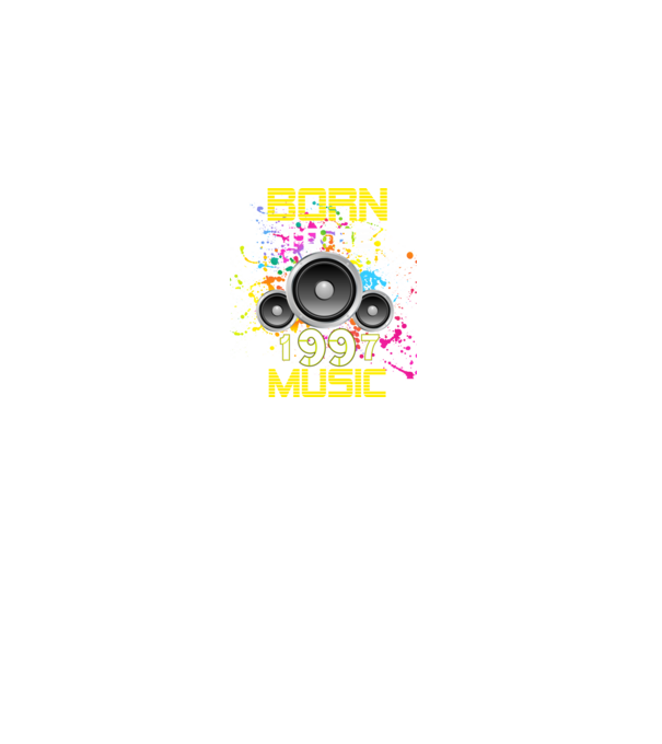 born to be music 1997-ben született születésnapi zenés minta minta fekete pólón