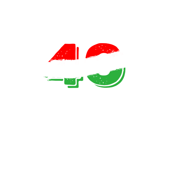 magyar trikolor, piro fehér zöld szám 40 minta sötétkék pólón