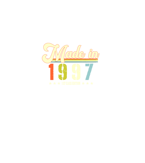 made in 1997, 1st class edition, születésnap, 1997-ben készült minta fekete pólón