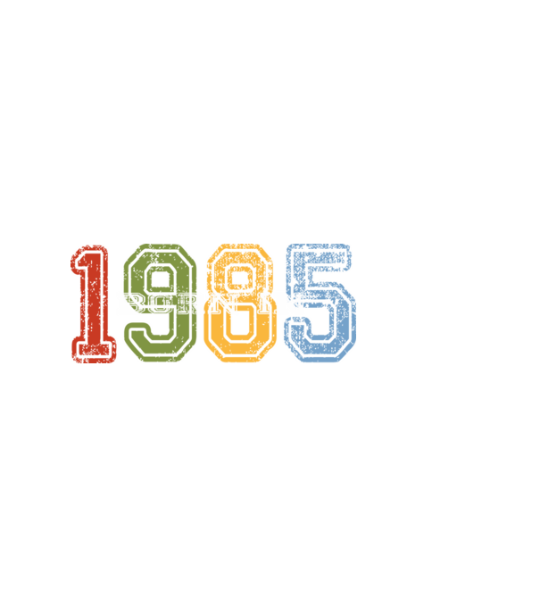 born in 1985 születésnapi felirat minta fekete pólón