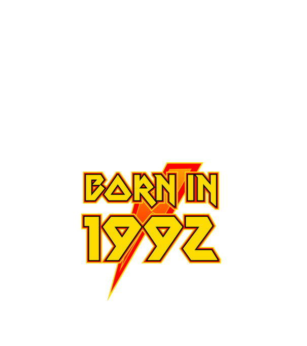 heavy metal born in 1992 minta fehér pólón