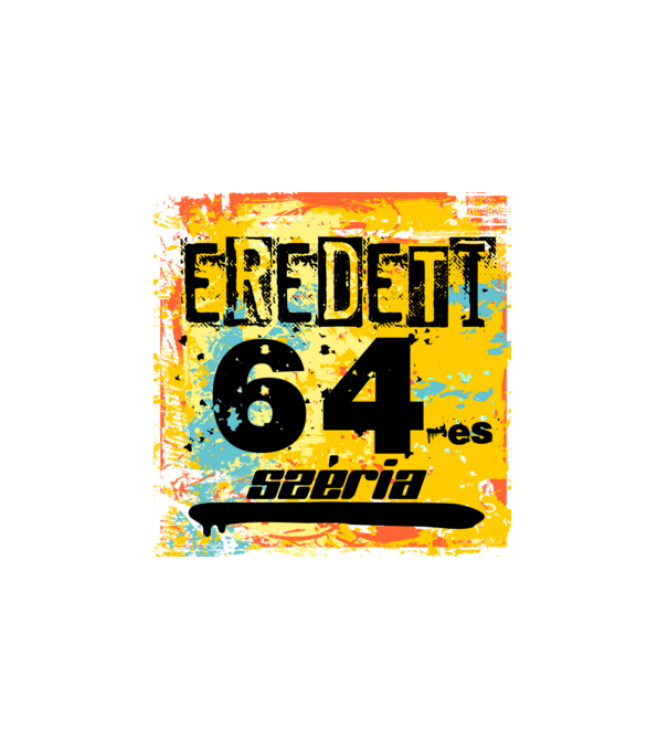 eredeti széria grunge graffiti 64-es.1964 minta fehér pólón