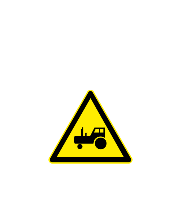 DANGER TRAKTOR minta fekete pólón