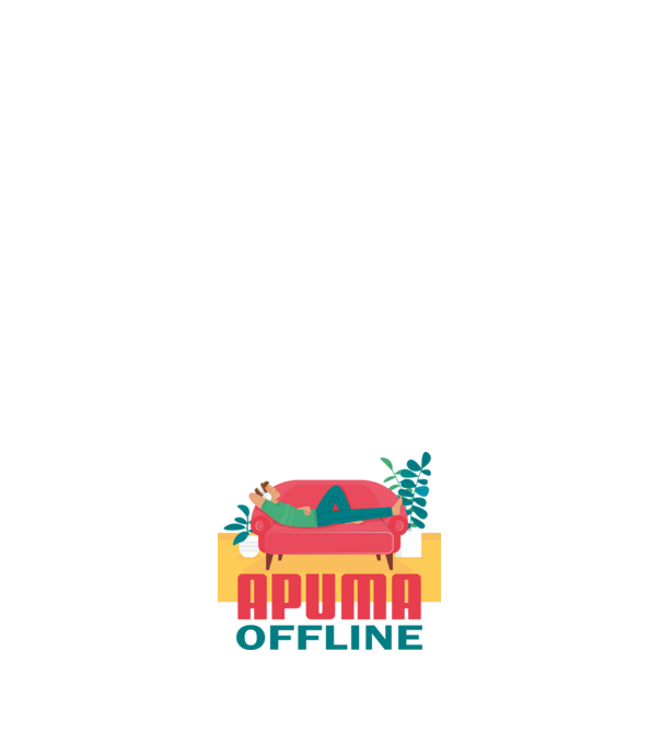 APUMA OFFLINE, APA MA NINCS,MERT PIHEN minta sötétkék pólón