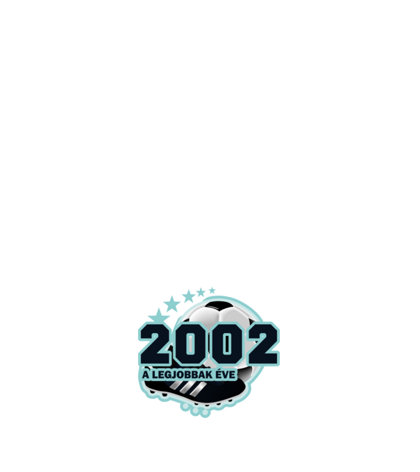 FOCISTÁS SZÜLINAP A LEGJOBBAK ÉVE 2002 minta fehér pólón