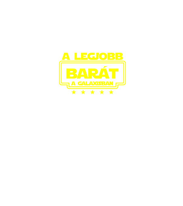 a legjobb barát a galaxisban minta sötétkék pólón