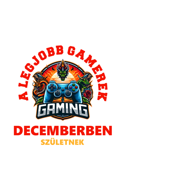 A LEGJOBB GAMEREK DECEMBERBEN SZÜLETNEK minta fekete pólón