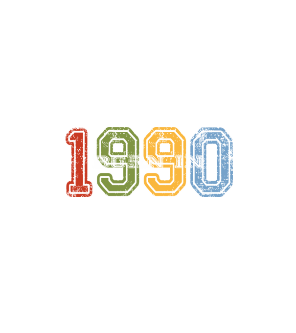 born in 1990 születésnapi felirat minta fekete pólón