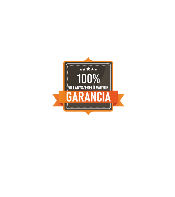 GARANCIA 100% VILLANYSZERELŐ VAGYOK minta szürke pólón