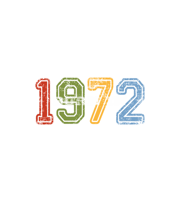 born in 1972 születésnapi felirat minta homokszín pólón
