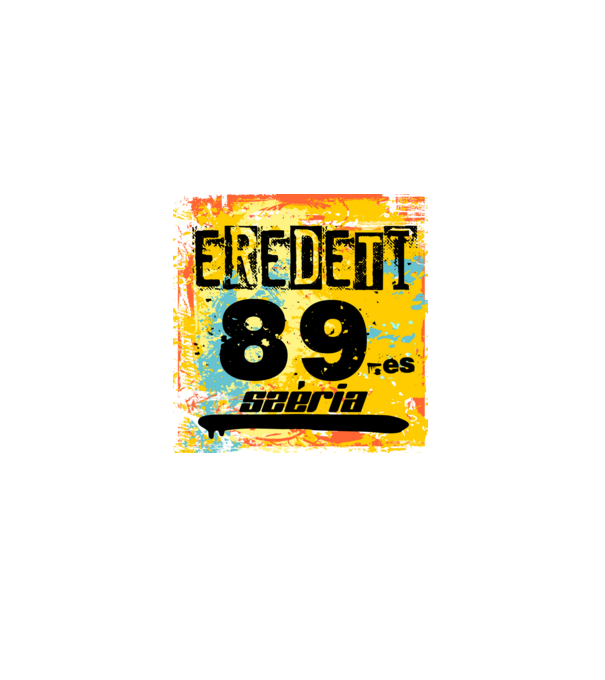 eredeti széria grunge graffiti 89-es, 1989 minta fekete pólón