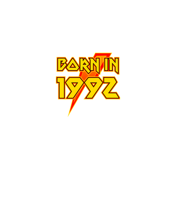 heavy metal born in 1992 minta fekete pólón