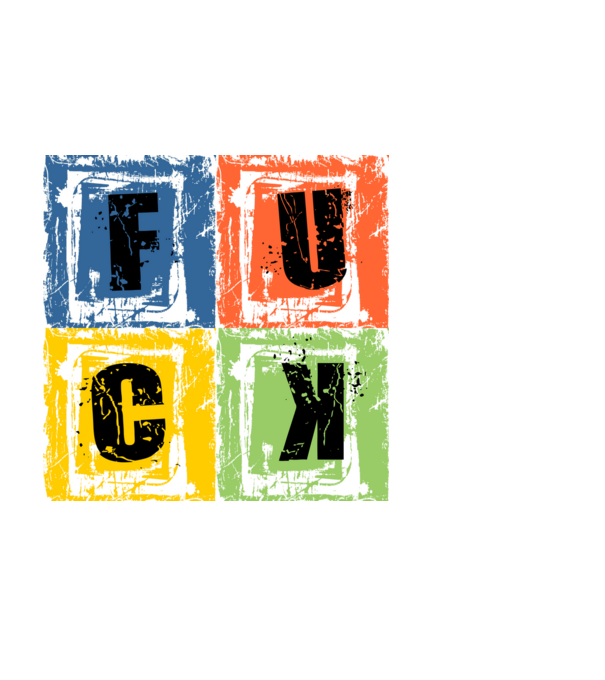 GRUNGE FUCK minta fekete pólón