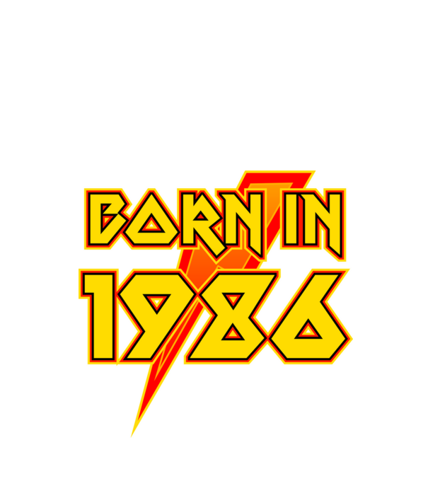 heavy metal born in 1986 minta fekete pólón