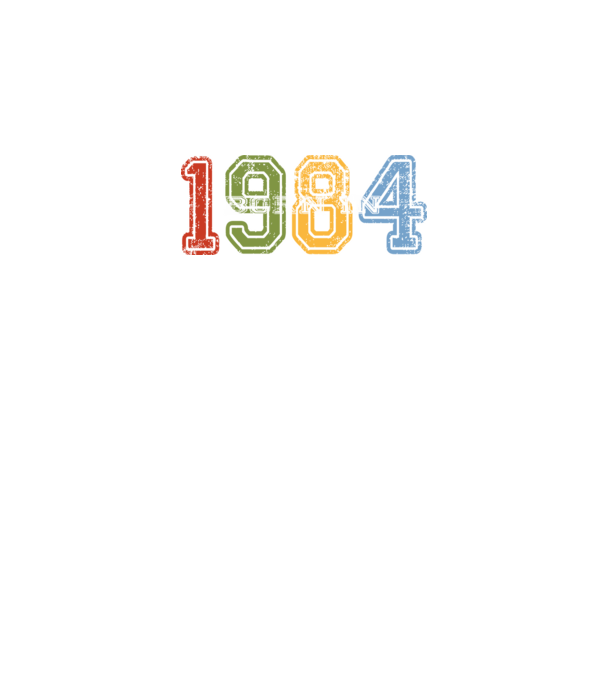 born in 1984 születésnapi felirat minta fekete pólón