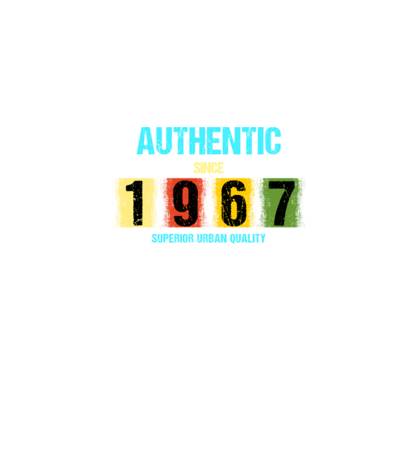 AUTHENTIC SINCE 1967, SUPERIOR URBAN QUALITY, 1967-BEN SZÜLETETT minta szürke pólón
