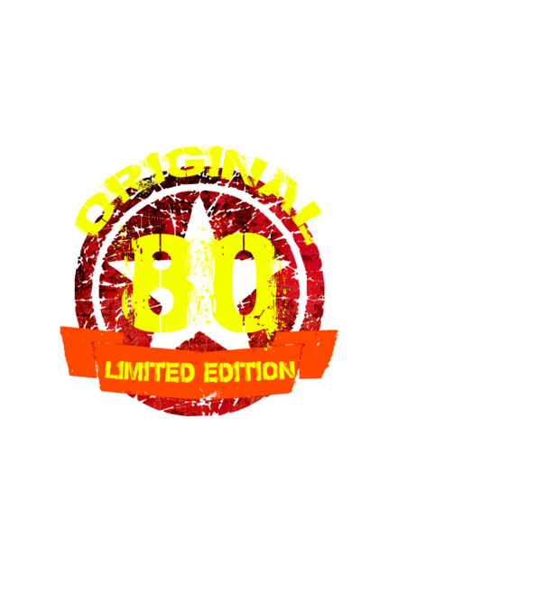 original limited edition 80 éves, születésnap minta fekete pólón