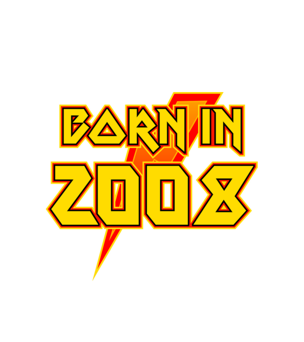heavy metal born in 2008 minta fehér pólón