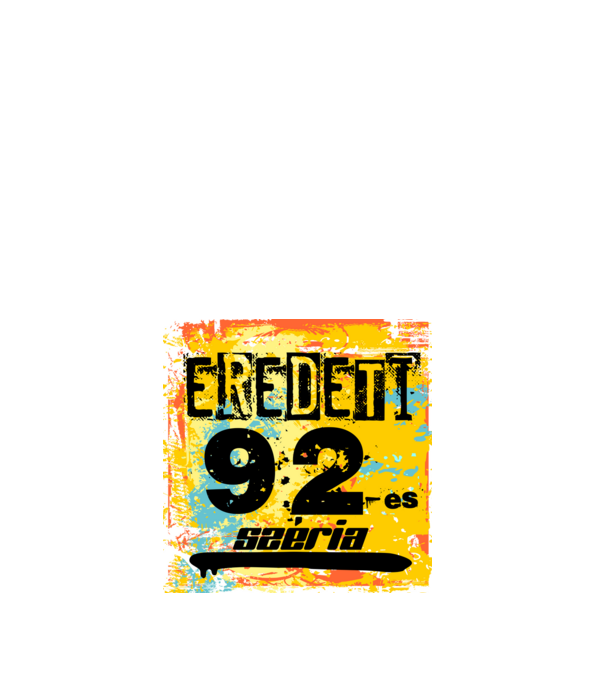 eredeti széria grunge graffiti 92-es, 1992 minta fehér pólón