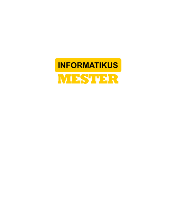 INFORMATIKUS MESTER minta fekete pólón